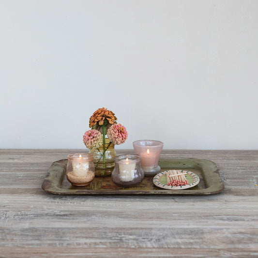 Seeded Glass Tealight/Votive Holder