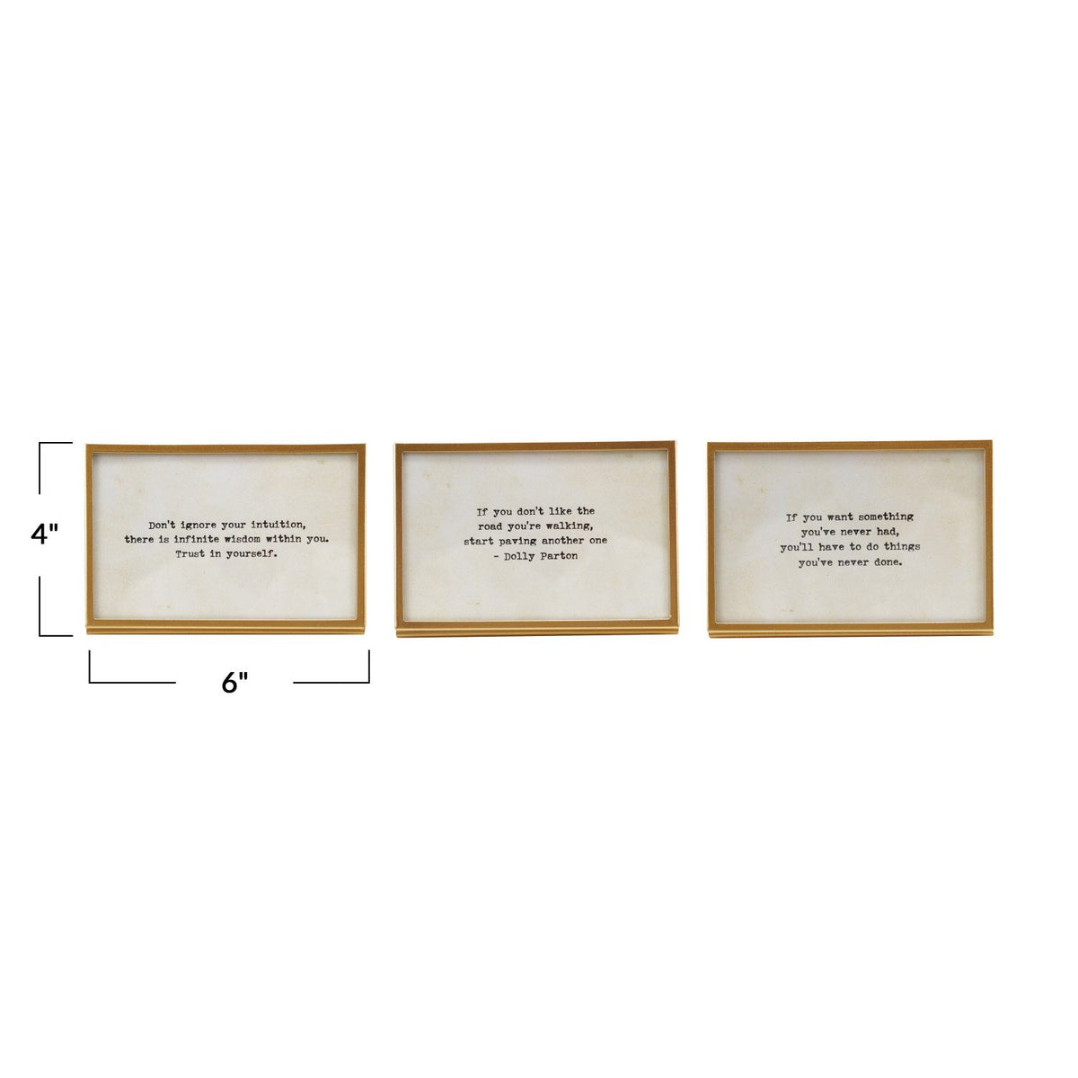 Framed Inspirational Quote Decor