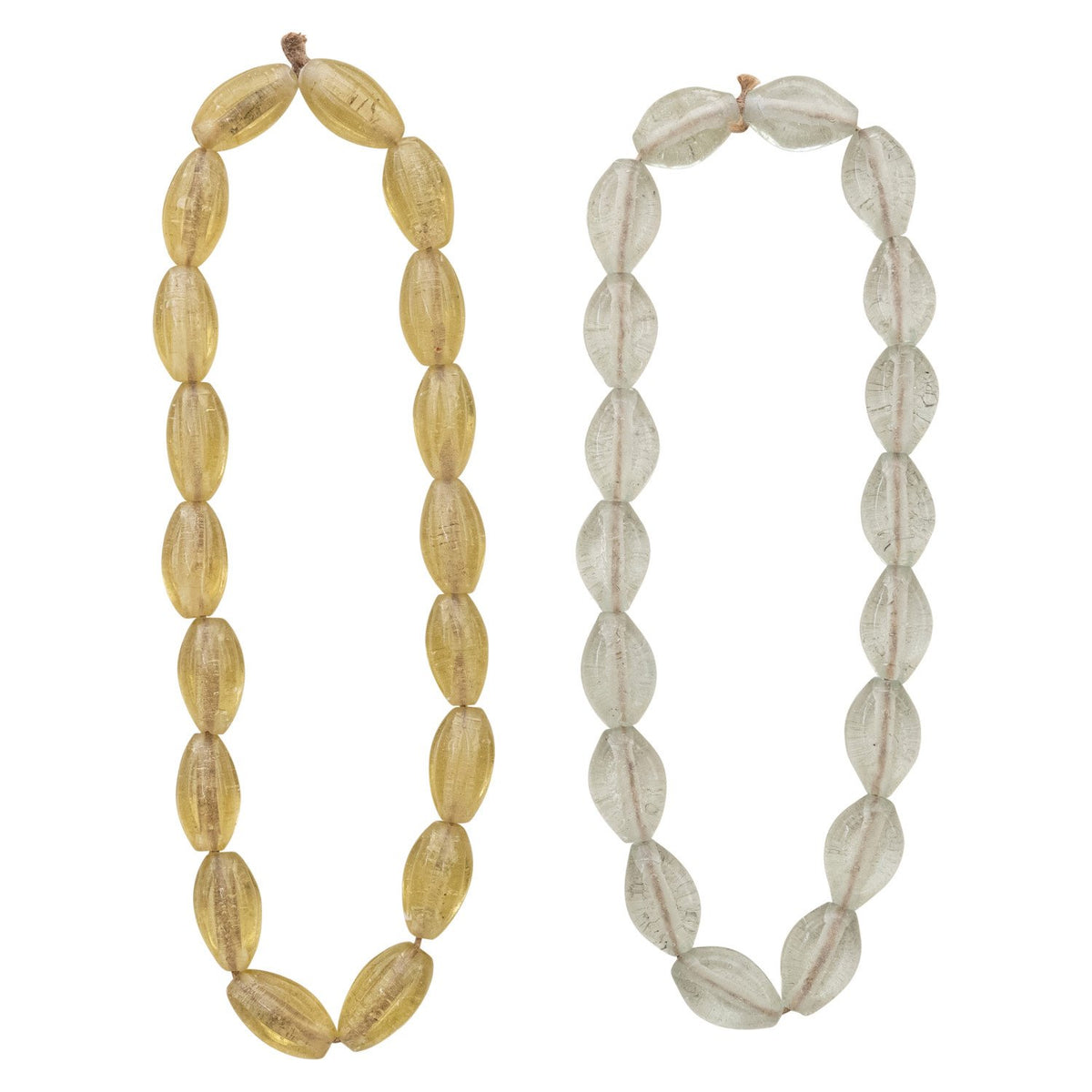 Glass Beads on Jute Cord, 2 Colors