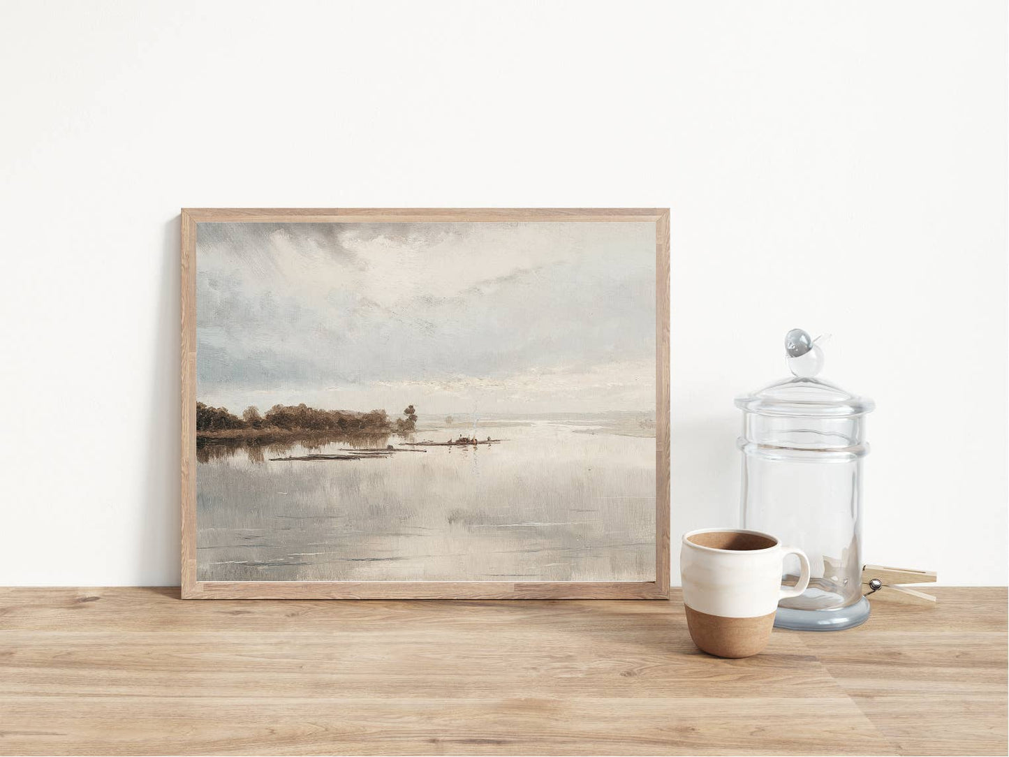 Serene View Art Print w/ Aluminum Matted Frame