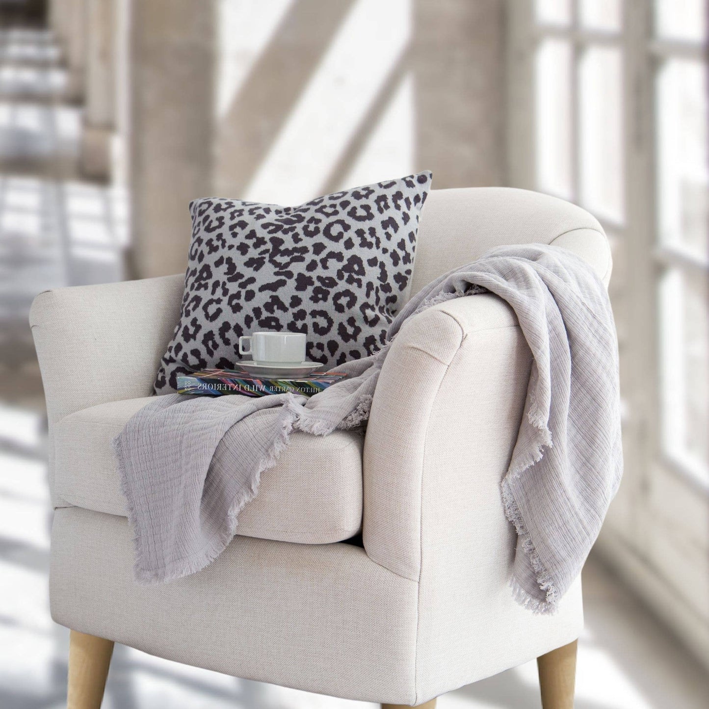 Evie Gauze Cotton Throw Blanket