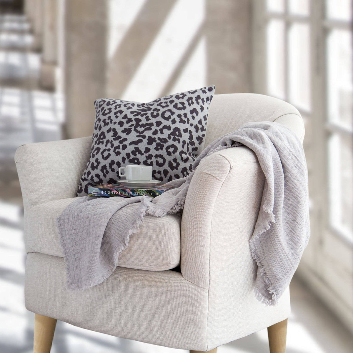 Evie Gauze Cotton Throw Blanket