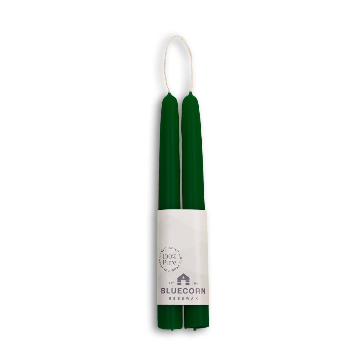 Thick Beeswax Taper Candles - Set of 2