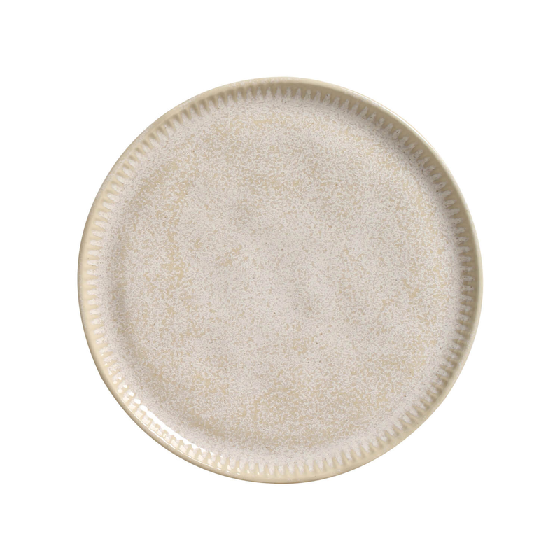 Linhas Bio Stoneware Latte Dessert Plate - 8.46"