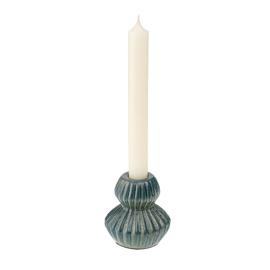 Poppy Taper Holder, Blue