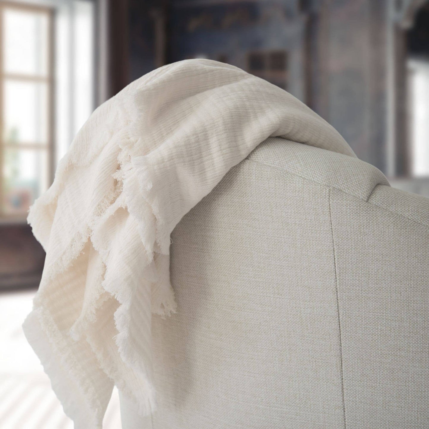 Evie Gauze Cotton Throw Blanket