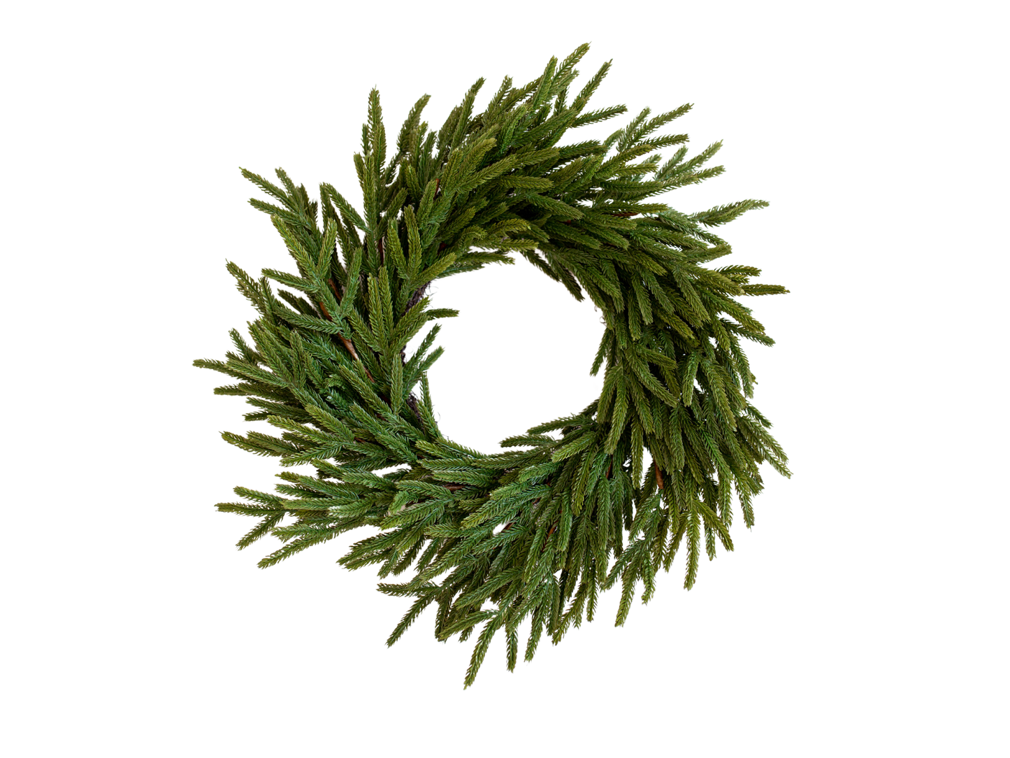 Norfolk Pine Real Touch Faux Christmas Wreath 24"