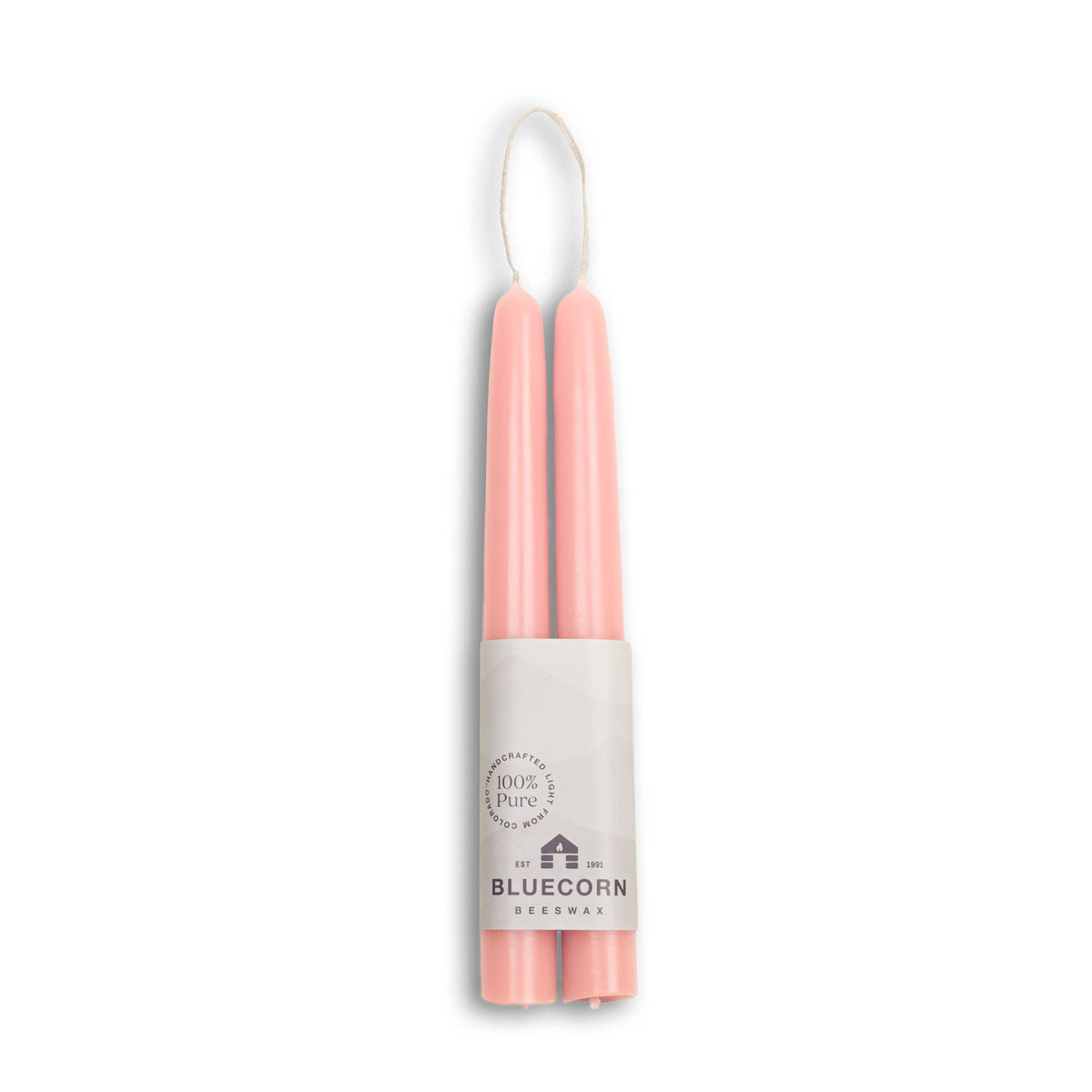 Thick Beeswax Taper Candles - Set of 2