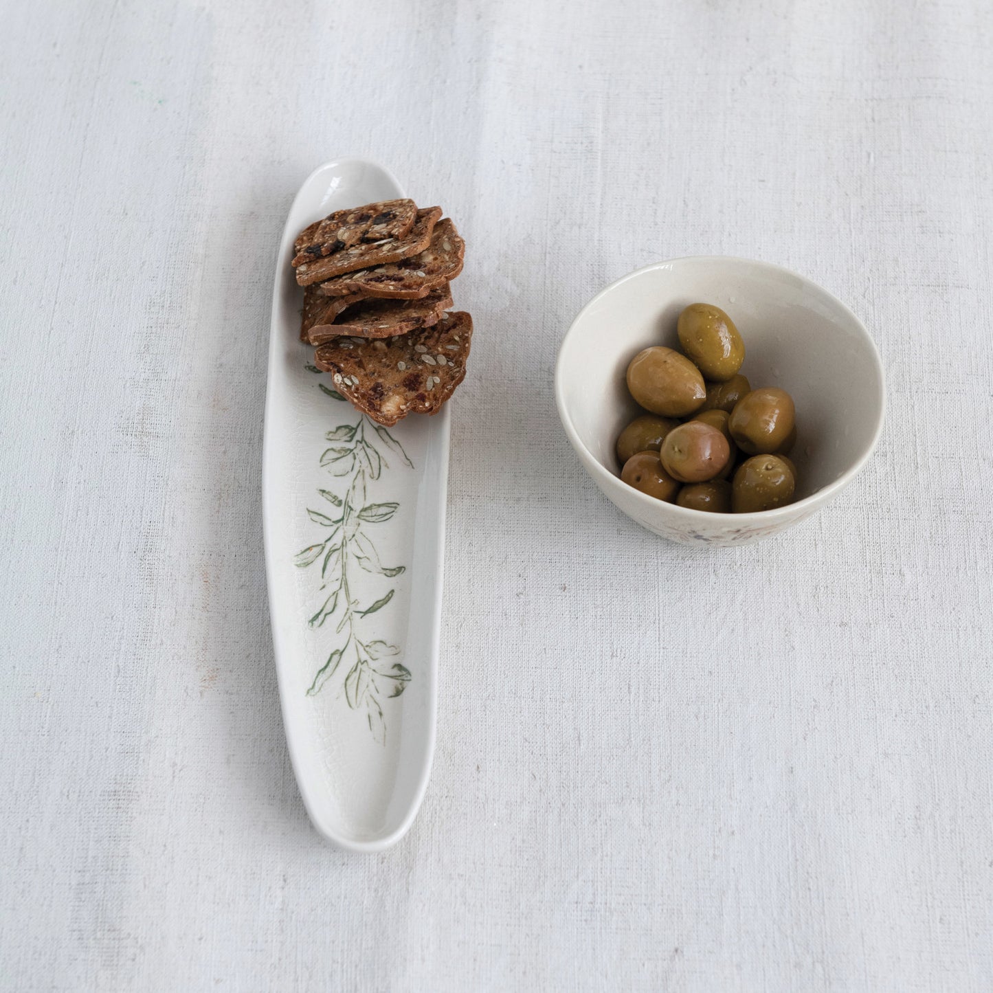 Oval Botanical Bowl - Design Will Vary