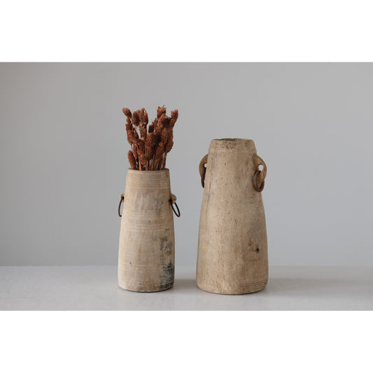 Found Wood Milk Jug - 10 in Each Item Will Vary