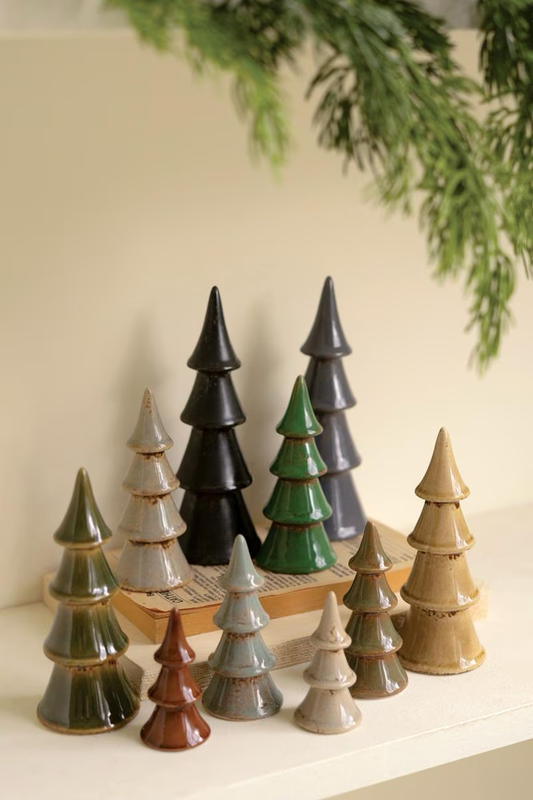 Ceramic Christmas Trees - 10 Colors and Sizes