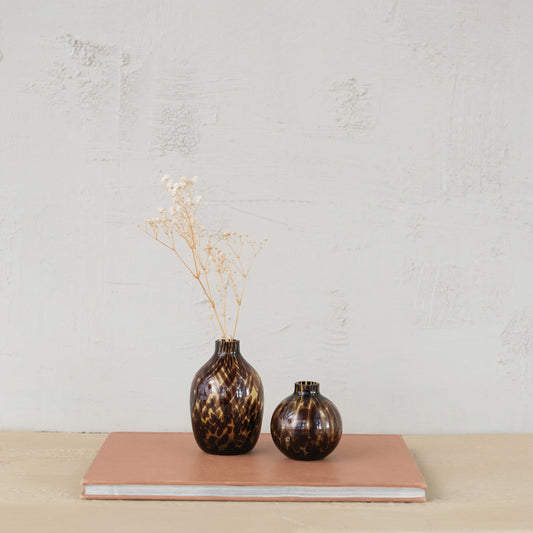 Tortoise Glass Vase - 2 Styles