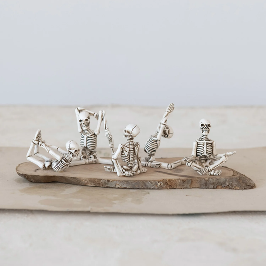 Skeleton in Yoga Pose, 5 Styles