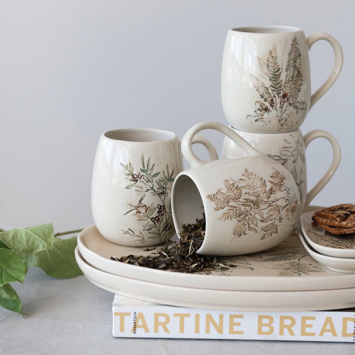 16 oz. Debossed Stoneware Mug - 4 Styles