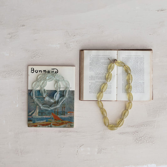Glass Beads on Jute Cord - 2 Colors