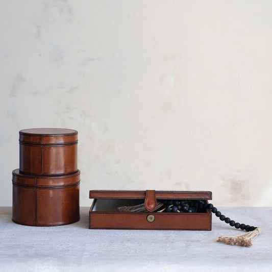 Leather Boxes - 3 Sizes