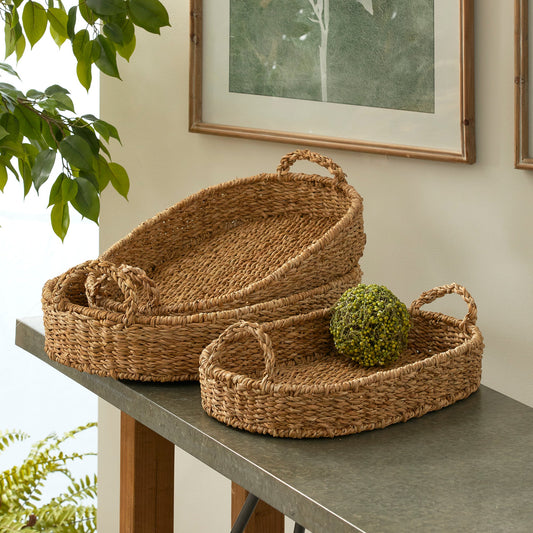 Seagrass Oval Trays - 3 Sizes