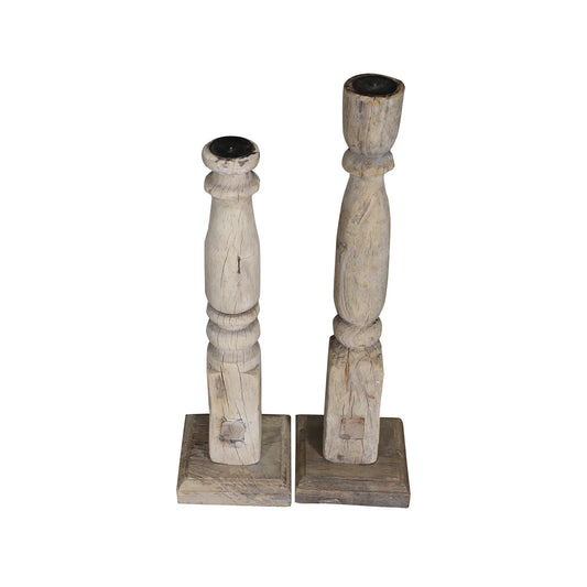 Table Leg Candle Stand - Set of Two