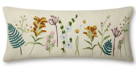 Wildflowers Pillow - Cream