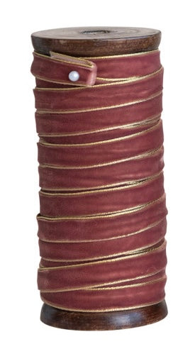 10 Yard Velvet Ribbon with Metallic Edges - Four Colors