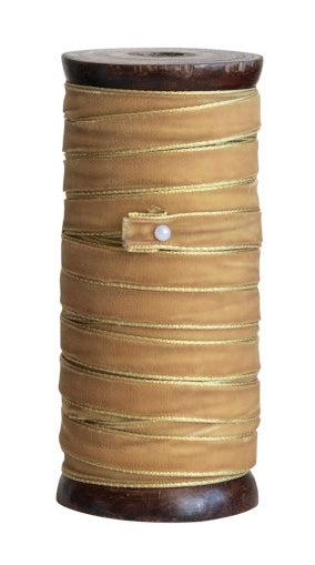 10 Yard Velvet Ribbon with Metallic Edges - Four Colors