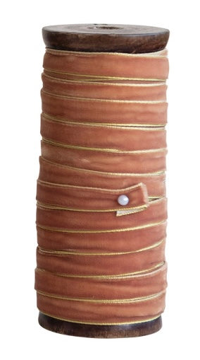 10 Yard Velvet Ribbon with Metallic Edges - Four Colors