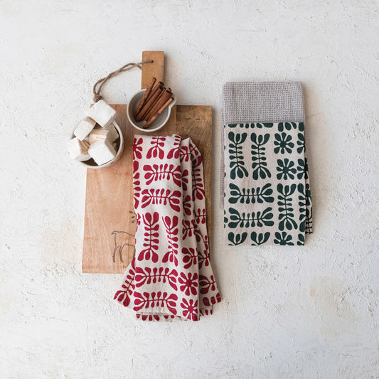 S/3 28"Lx18"W Cotton Printed &