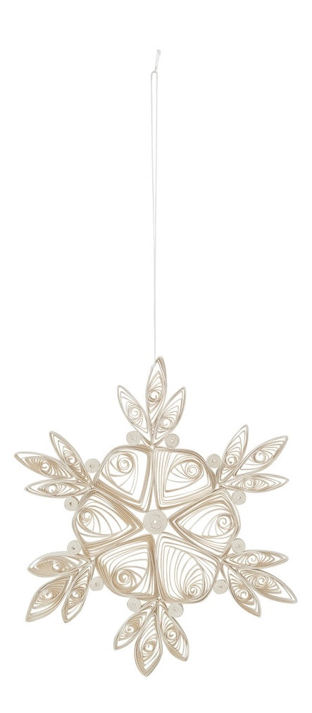 Handmade Quilling Snowflake Ornament - 2 Styles
