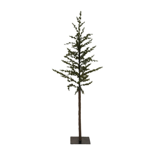 15-3/4" Round x 47-1/4"H Faux Pine Tree with Metal Base