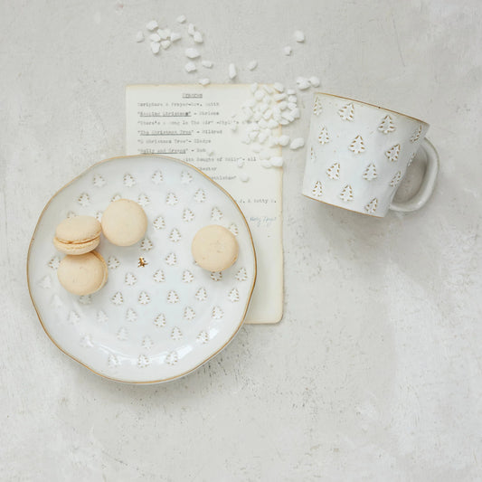 10 oz. Debossed Stoneware Mug