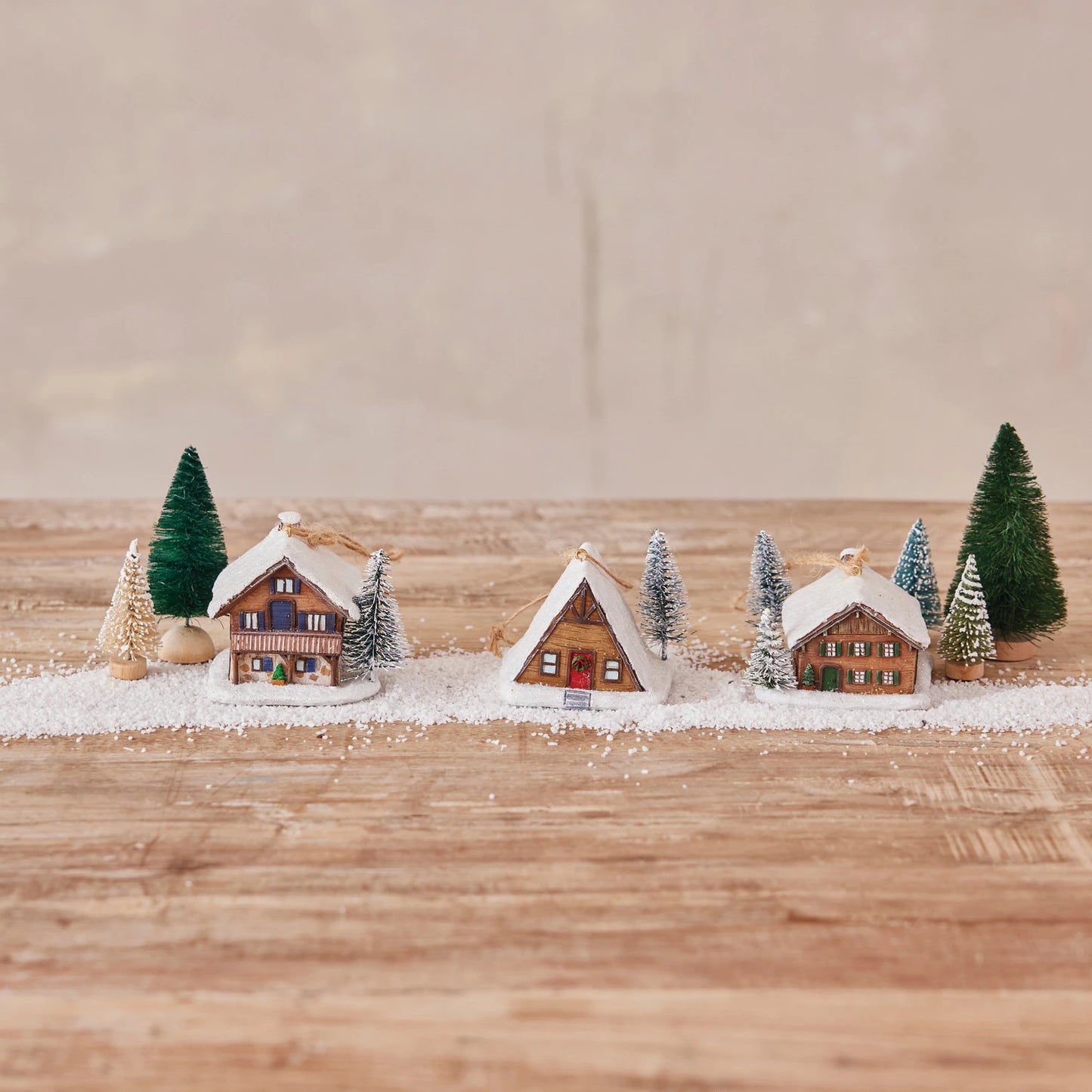 House with Snow Ornament - 3 Styles