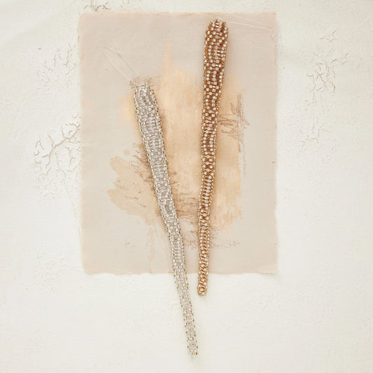 Metal Rhinestone Icicle Ornament - 2 Colors